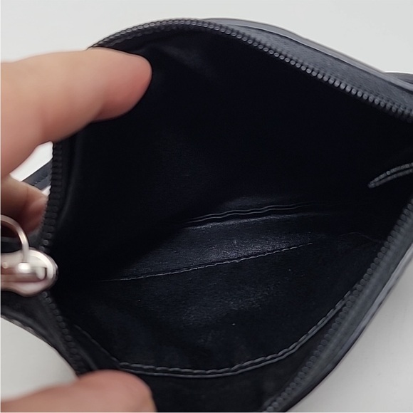 Coach Black Leather Signature Perforated Wrislet - Picture 2 of 3